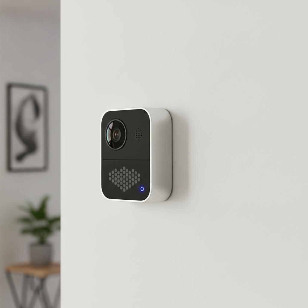 Close-up of a sophisticated, multi-sensor security device for advanced false alarm prevention and precise detection.